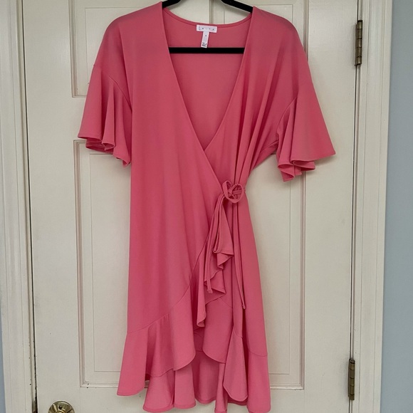 Leith Dresses & Skirts - Leith Pink Wrap Dress